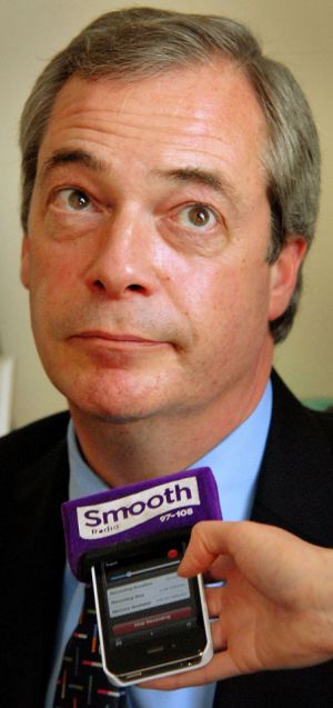 Nigel Farage electioneering